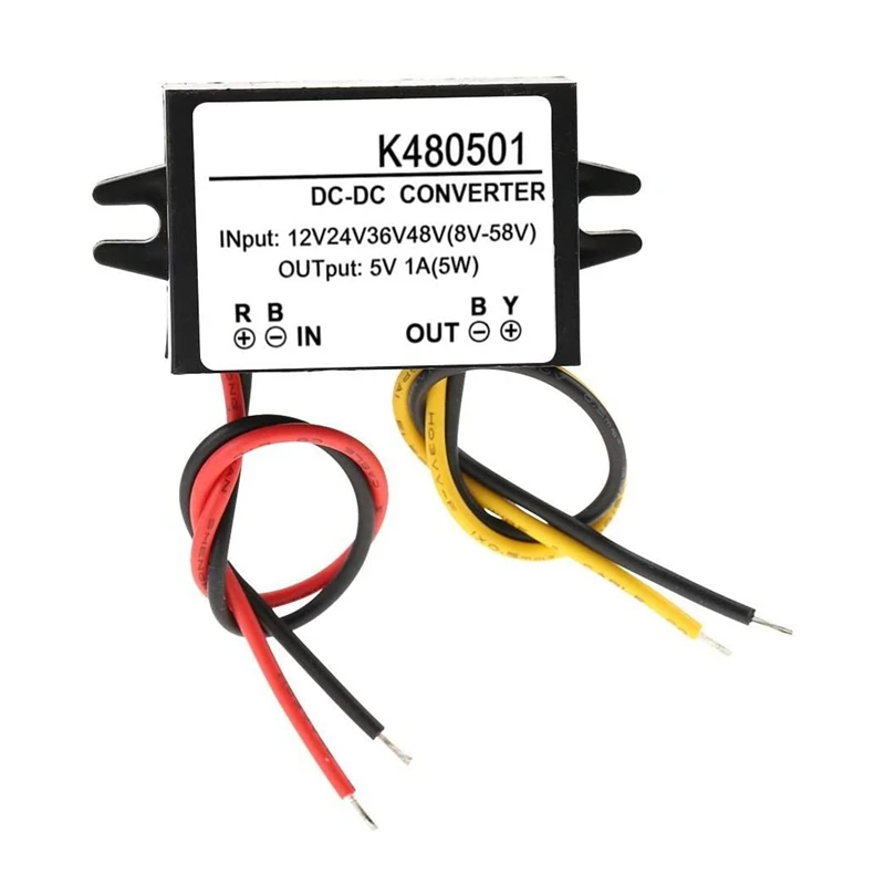 

DC-DC 12V/24V/36V/48V To 5V 1A 5W Power Converter Step-Down Module