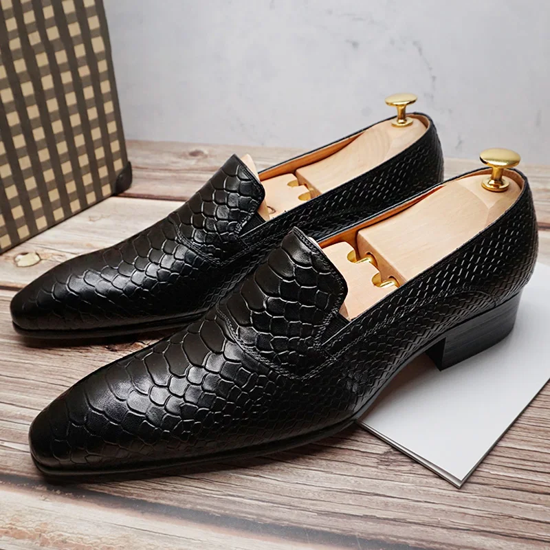 Мокасины мужские из натуральной телячьей кожи классические туфли итальянский