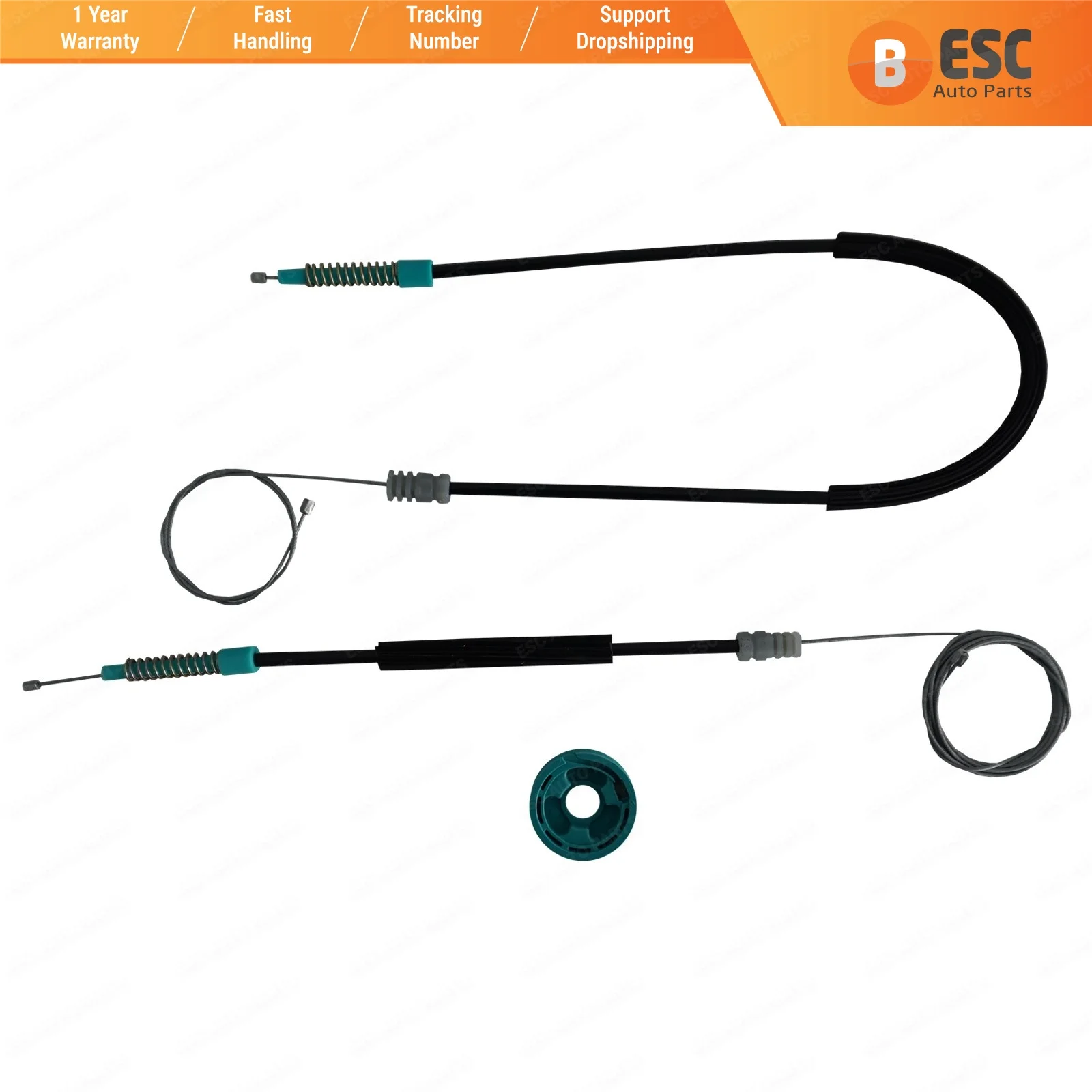 

EWR5345 Electrical Power Window Regulator Lifter Repair Set Front Left or Right 895959801, 895959802 for Audi 80 B4 CC 3-Door