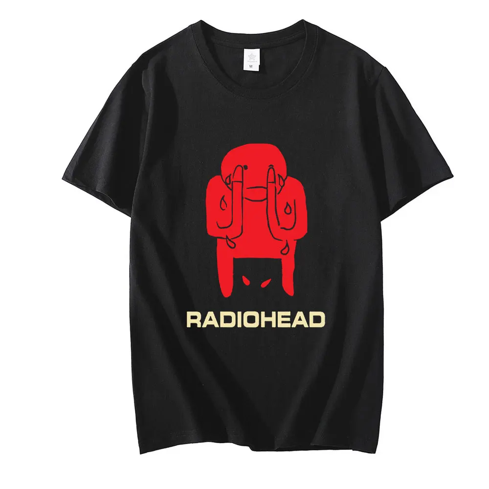 

Radiohead Amnesiac Vintage T-shirts Hip Hop Rock Band Unisex Music Album Print Tee Shirt Punk Men's Women Short Sleeve T Shirt