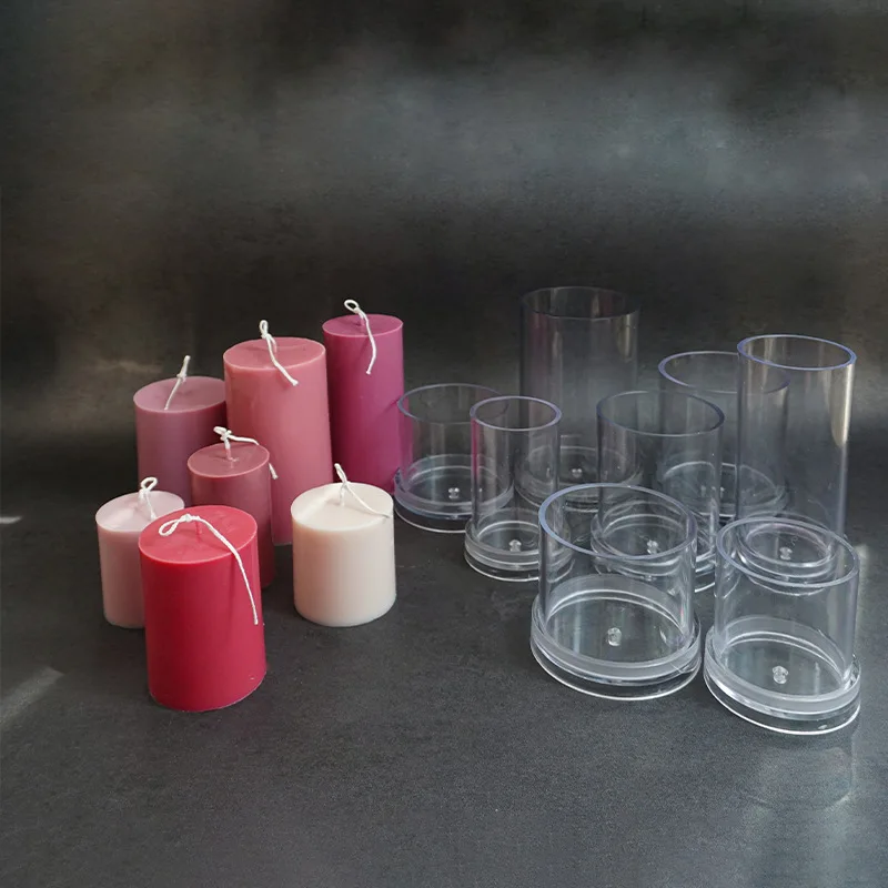 

DIY Handmade Candle Mould Flat Top Cylindrical Plastic Mold Cylindrical Candle Mould Cylindrical Aromatherapy Candle Mould