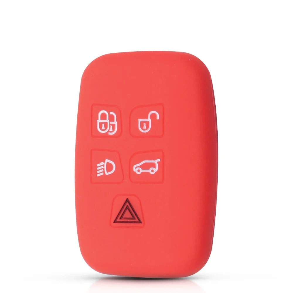 

Силиконовый чехол KEYYOU для Land Rover Freelander 2 Range Rover Velar 2020 Discovery Sport Freelander, чехол для 2 ключей, 5 кнопок, дистанционный ключ