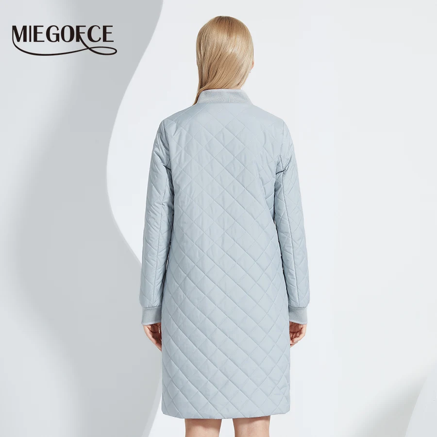 MIEGOFCE 2022 Весна и осень Новая мода Удобная длинная женская куртка бейсбольный