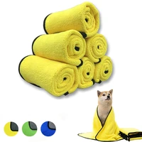 pet towel soft fiber lint free dogs cats bath absorbent towels quick drying pet shop special cleaning towel pet care products