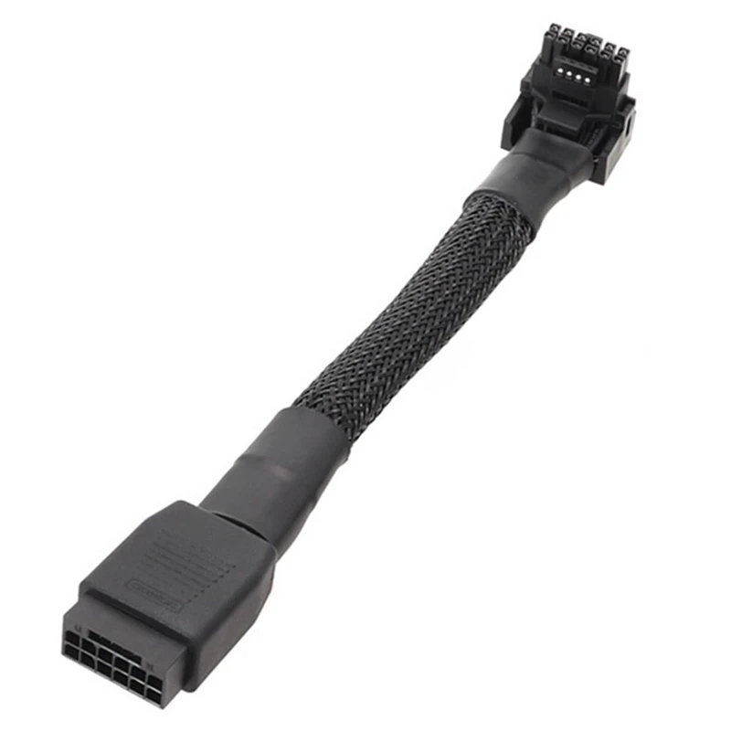 

Локтевой кабель видеокарта 2VHPWR кабель с поворотной головкой PCIE5.0 кабель 12 + 4-контактный кабель адаптера
