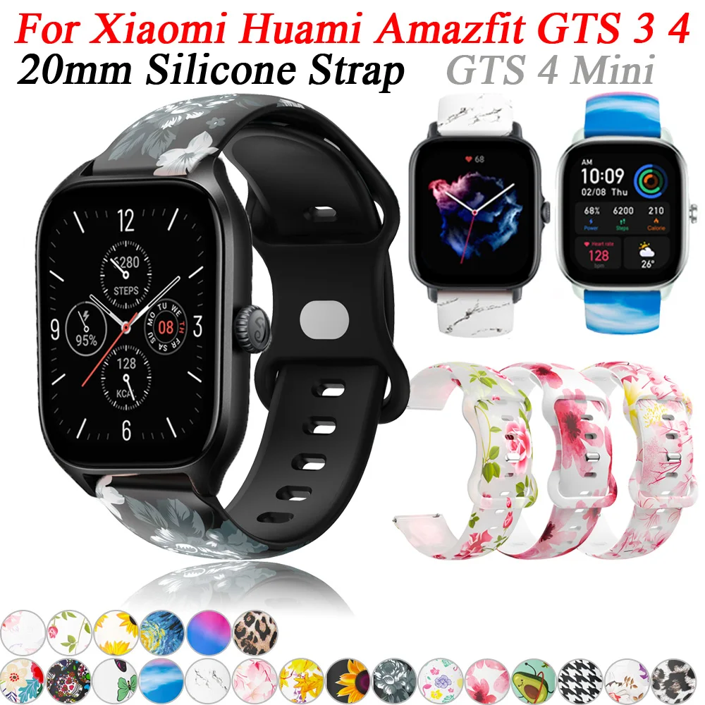 

Силиконовый ремешок для смарт-часов Xiaomi Huami Amazfit GTS 3 4, 20 мм