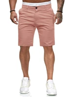 men solid slant pocket shorts