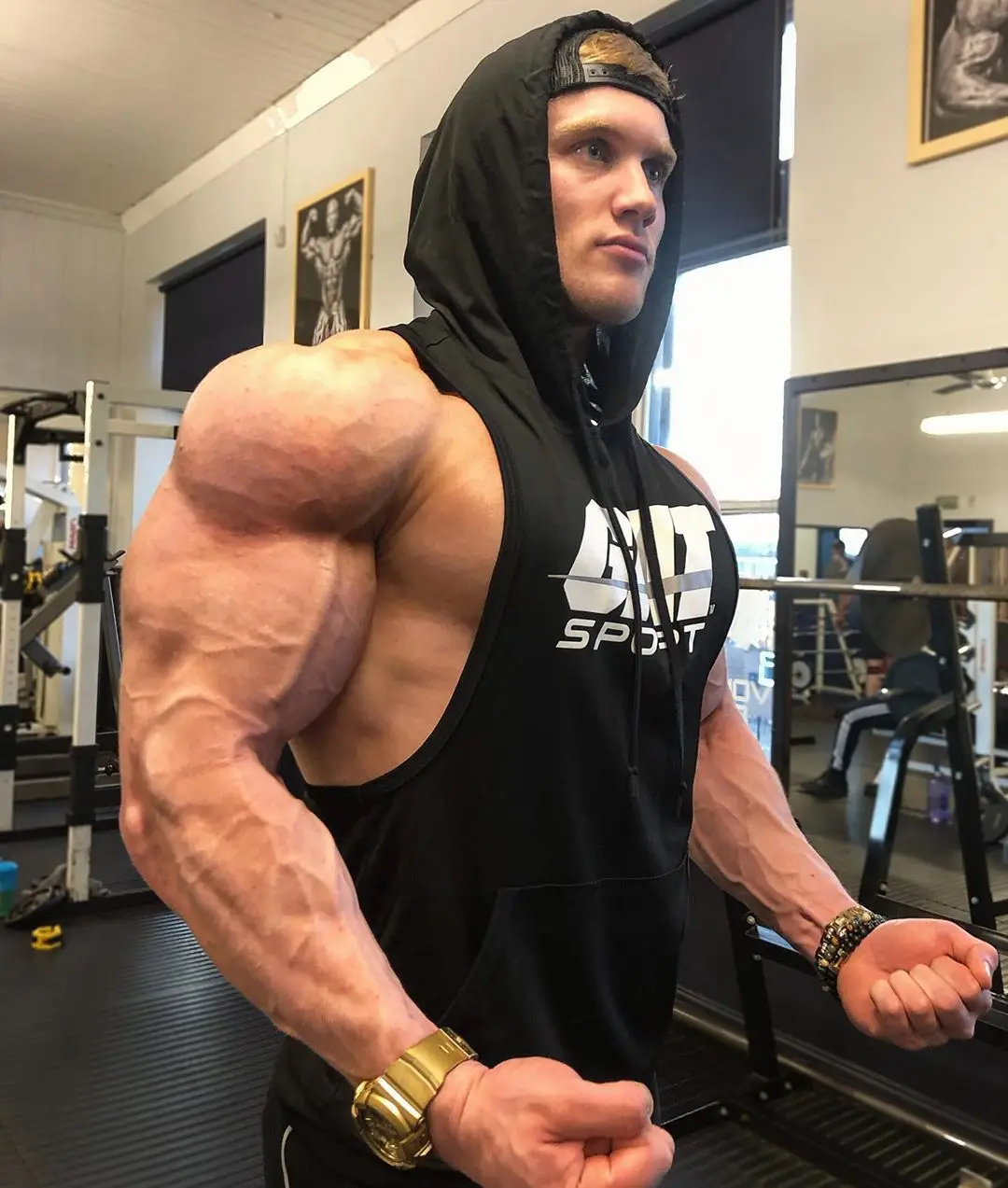 

Мужская футболка для бега, хлопковая толстовка без рукавов, спортивная одежда для скейтборда, уличная одежда, эластичный дышащий пуловер дл...