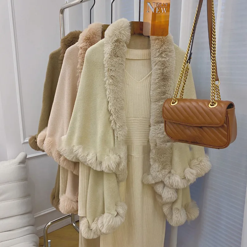 Женский короткий вязаный кардиган WTHT модный свободный однотонный с плюшевым