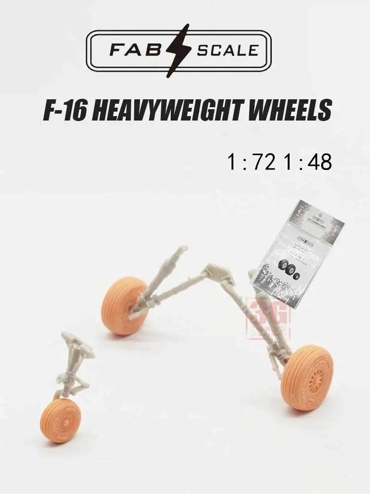 Fabscale модификация 3d-печати FA48096 F-16 тяжелые колеса 1/72 и 1/48