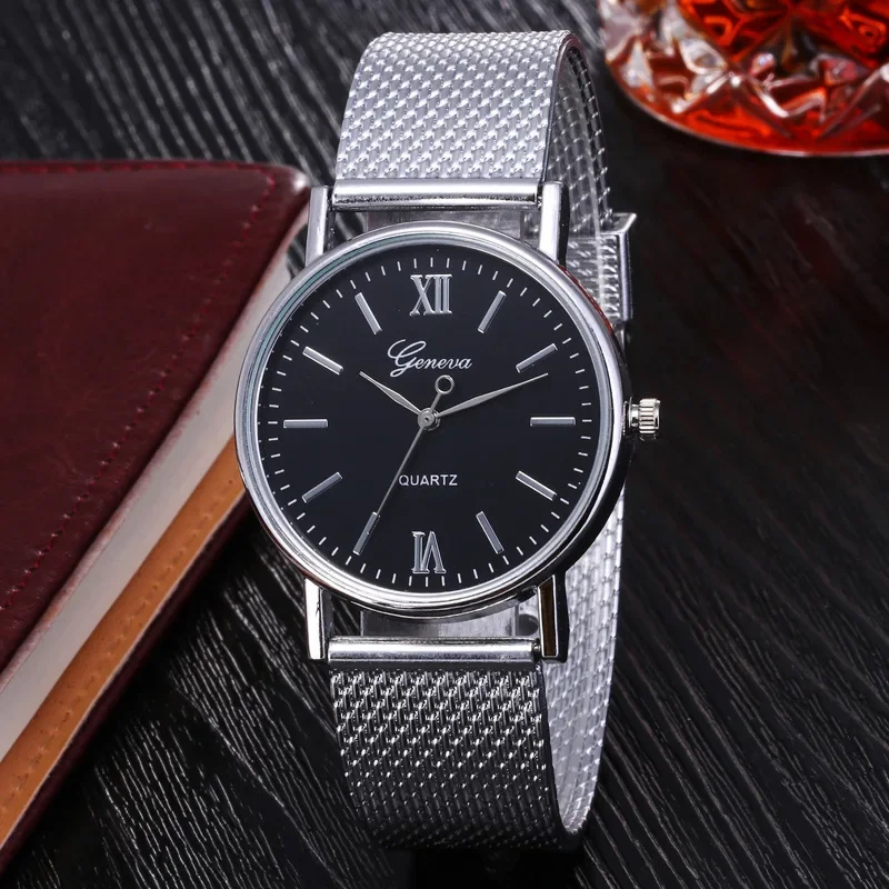 Стильные повседневные часы с сетчатым