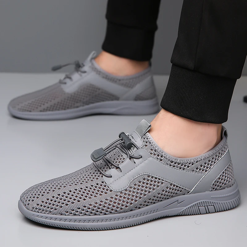 Кроссовки мужские с вырезами повседневная обувь для отдыха на открытом воздухе