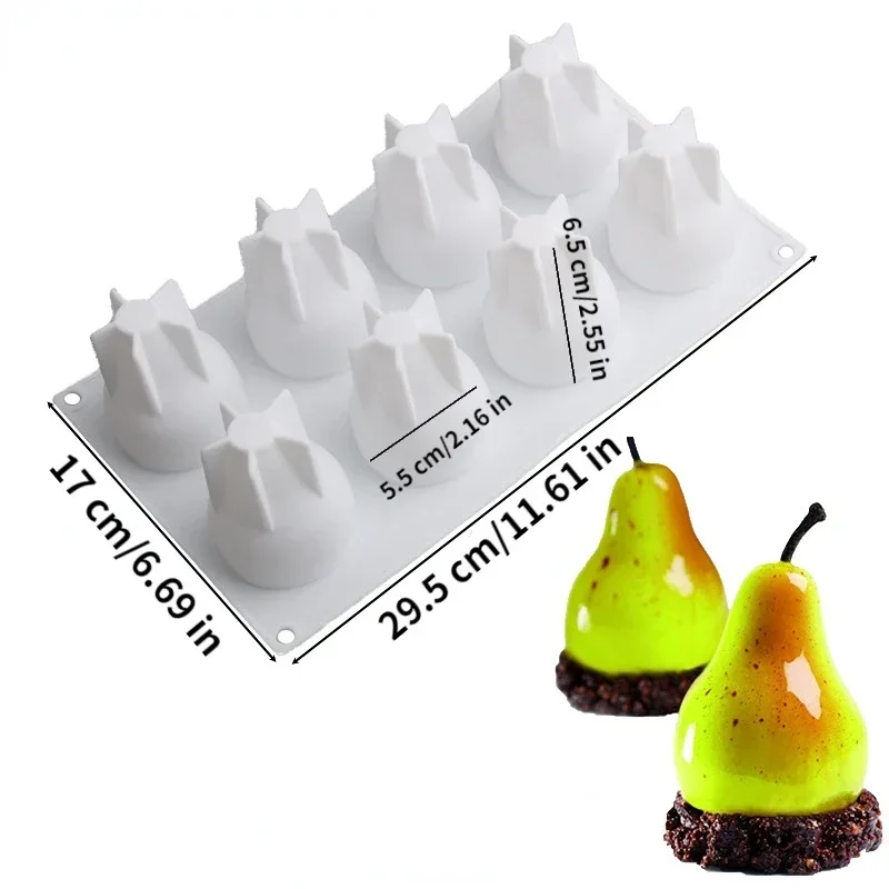 

Форма для торта OEING силиконовая груша 8/15 отверстий