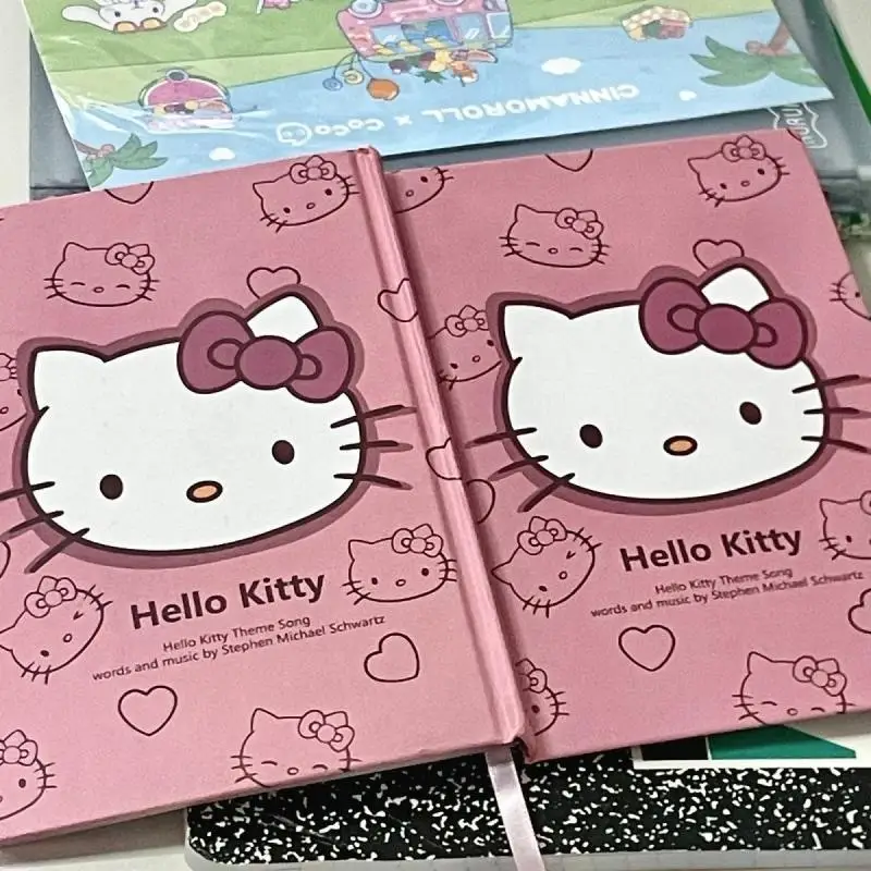 

Sanrio Cartoon Notepad Hello Kitty My Melody Notebook Student Cute Ins Pu Leather Learning Notepad Creative Christmas Gifts