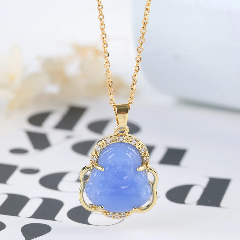 Ожерелье для мужчин и женщин Bubbha Rellglon Zlrcon с прыжками, модное мужское ожерелье для пар Glft Hlgh Quallty 18K Golb Plate