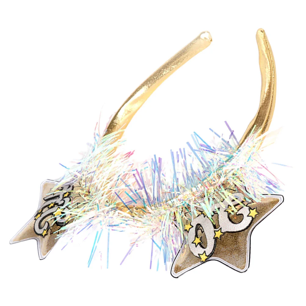 

New Year Headband Party Hair Decor Accessory Hoops Photo Props Headdress Headwear Year's Eve Supplies