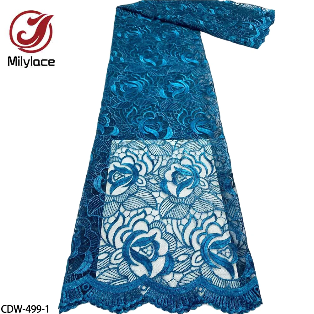 

Горячая Распродажа, вышитая ткань, красивый рисунок, французское Тюлевое кружево, цветок, модель африканская сетчатая кружевная ткань 2022 высокого качества