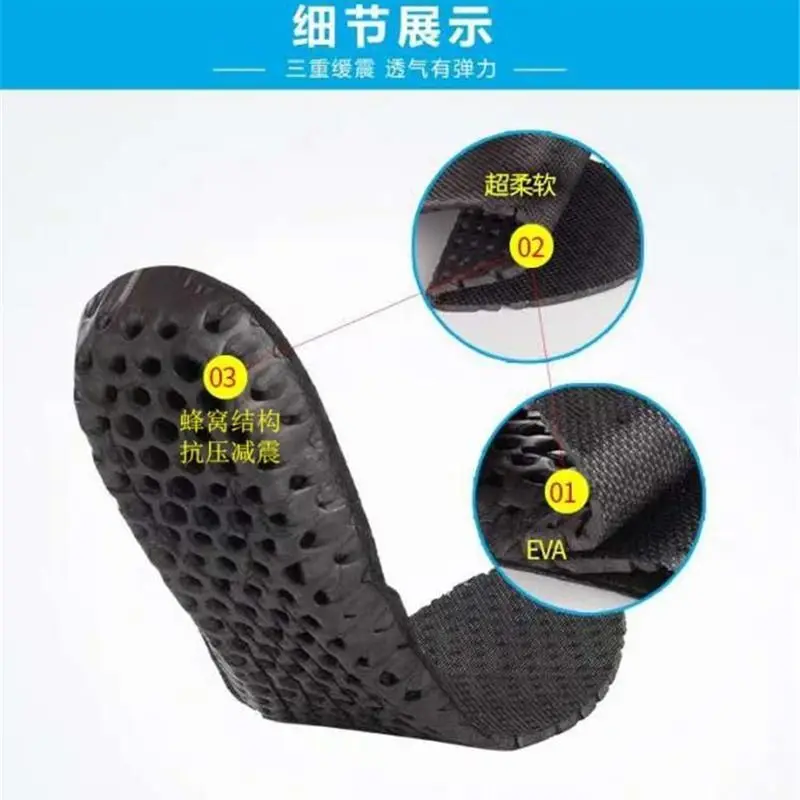 100 Pairs EVA Honeycomb Breathable Deodorant Running for Shoes Sole Orthopedic Pad Cushion Insoles for Feet Man Women Insoles
