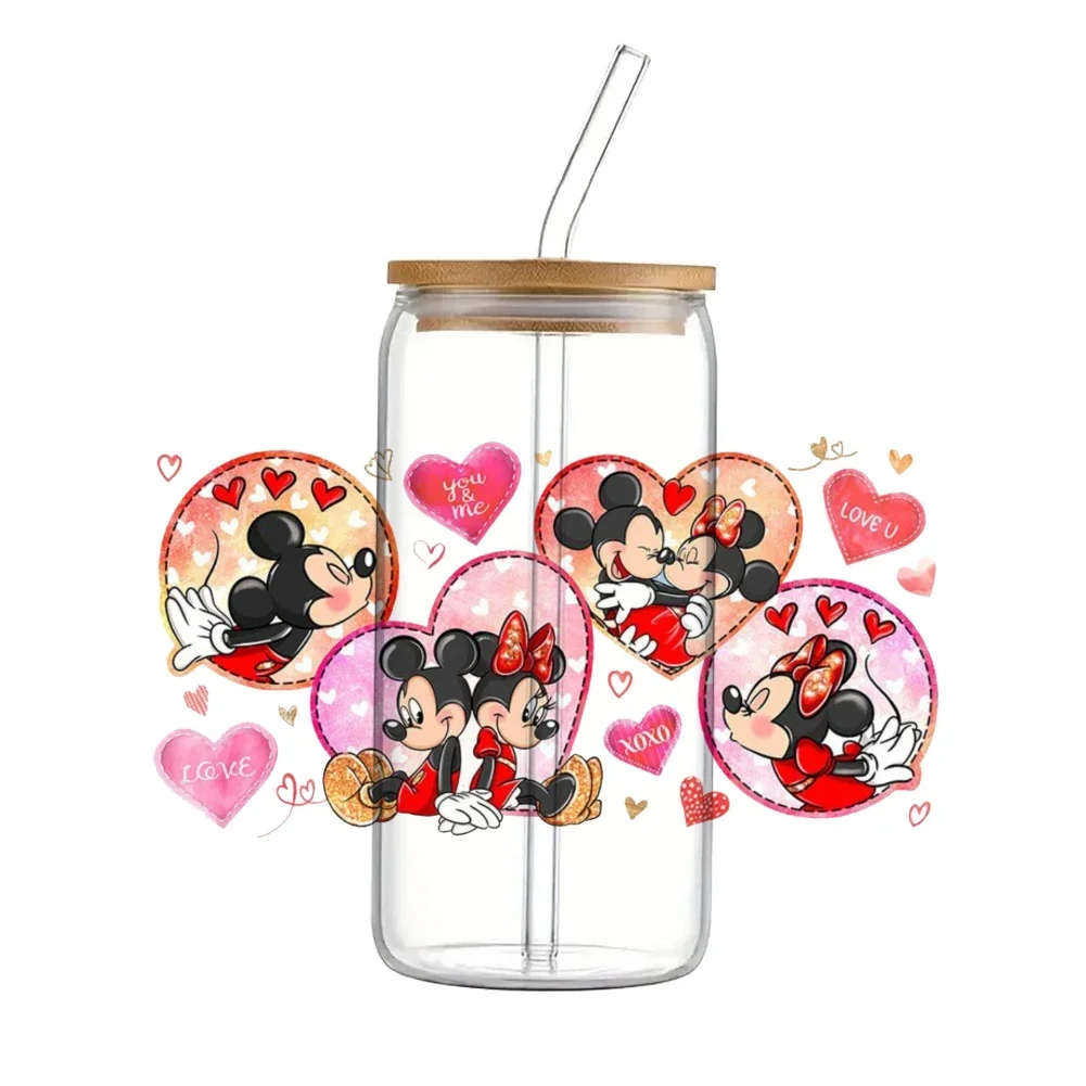 Наклейка на стакан с принтом Микки-Маус 11 х24 см 16 унций