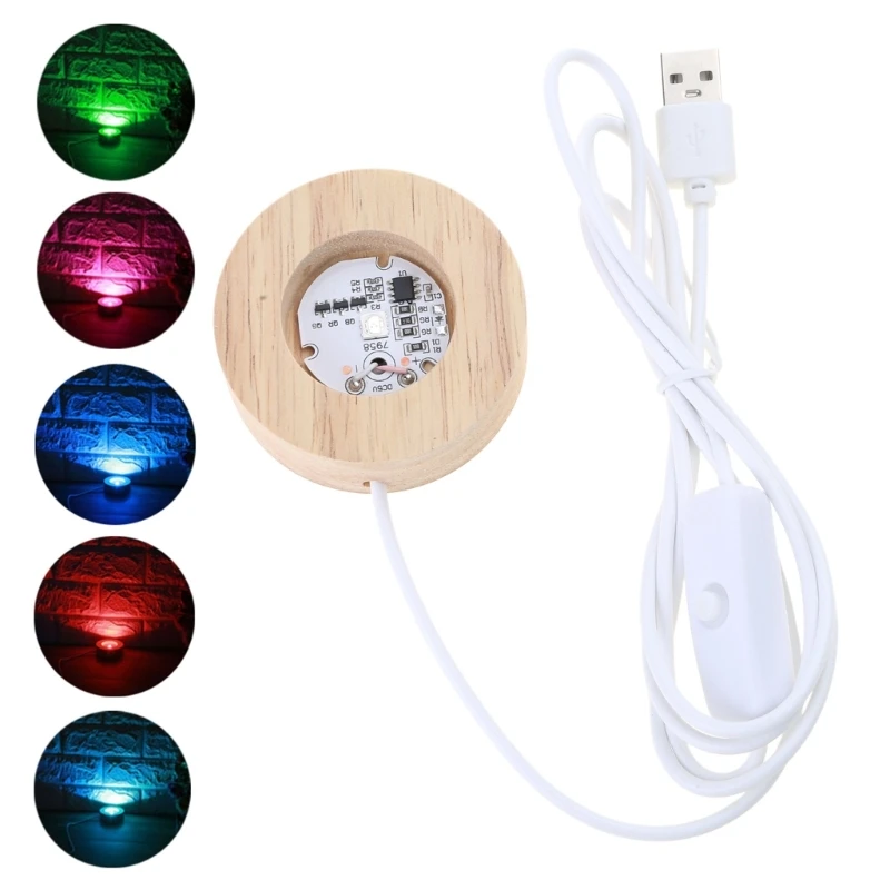 652F Смола Art Light Base для кристаллов Стеклянная художественная подставка красочного