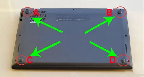 1 шт., резиновые ножки для ноутбука Lenovo Thinkpad X1