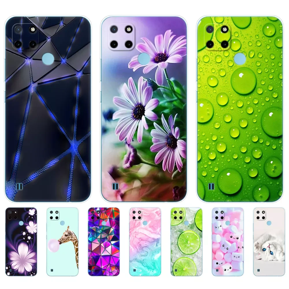 

For Realme C21Y C25Y Case Silicon Back Cover Phone Case For OPPO Realme C21Y C25Y 4G Soft Case RMX3261 coque TPU bumper 6.5inch