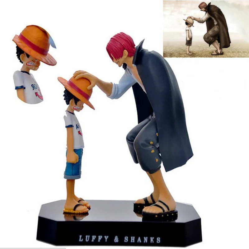 

18cm One Piece Figure Luffy Shanks PVC Action Figures Children Toys Monkey D Luffy Figurine Model Toy Doll Birthday Gift for Man