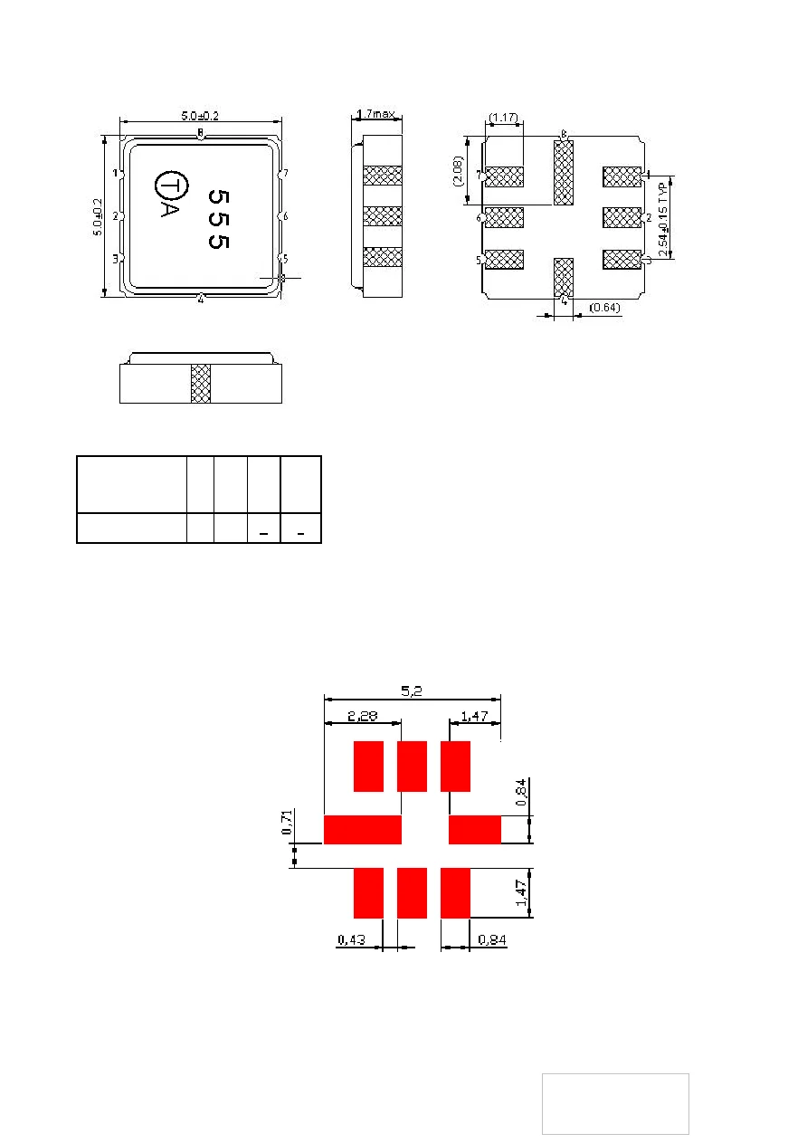 10 шт. TA0555A код 555 новый оригинальный 480 МГц упакованный SMD пила звуковой метр Фильтр