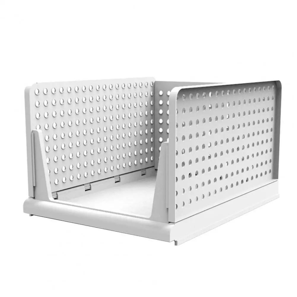 

Storage Baskets 1 Set Storage Basket Collapsible Wide Application Plastic Empty Modern Organizer Holder Household Supplies