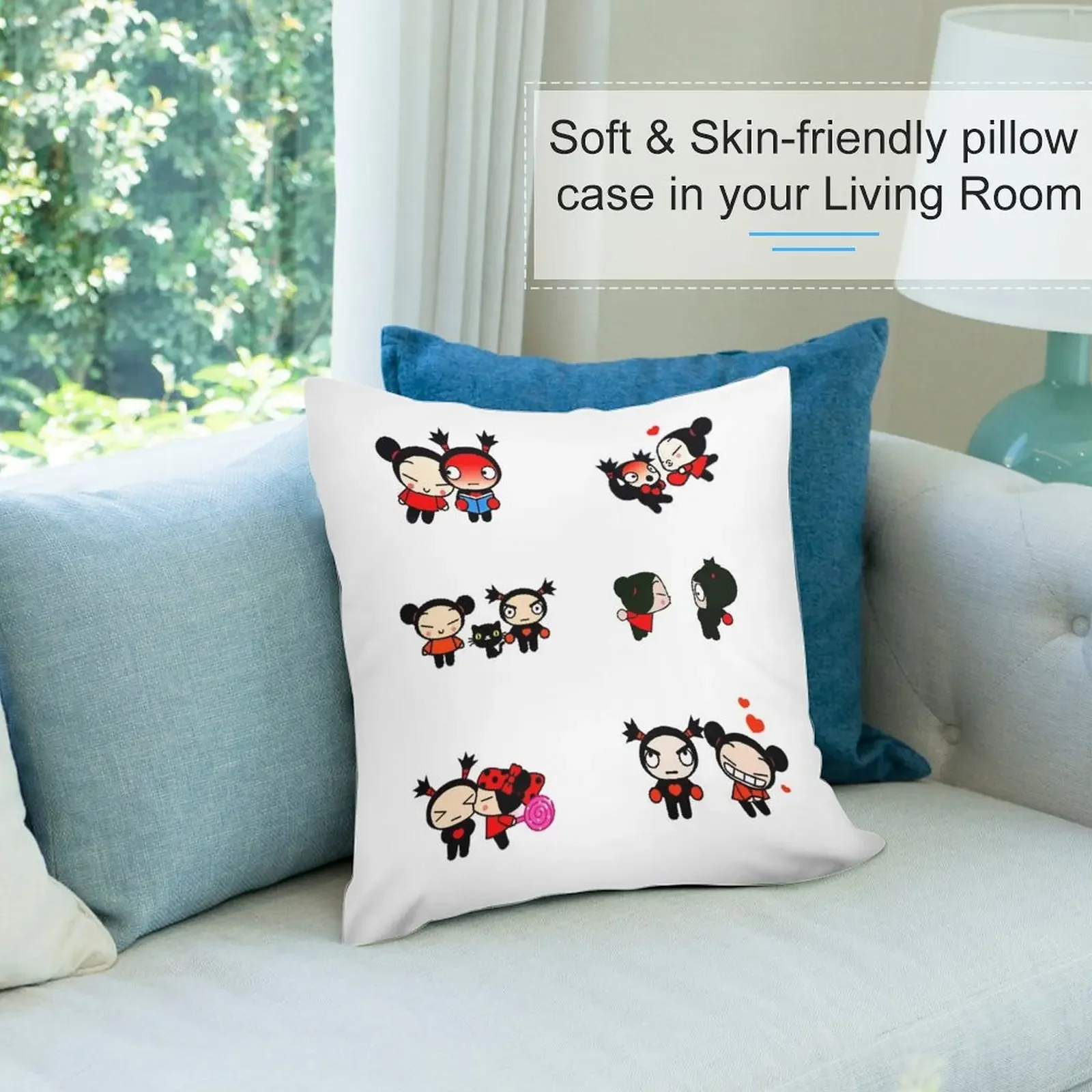 pucca and garu Pack Декоративная подушка Роскошные декоративные наволочки