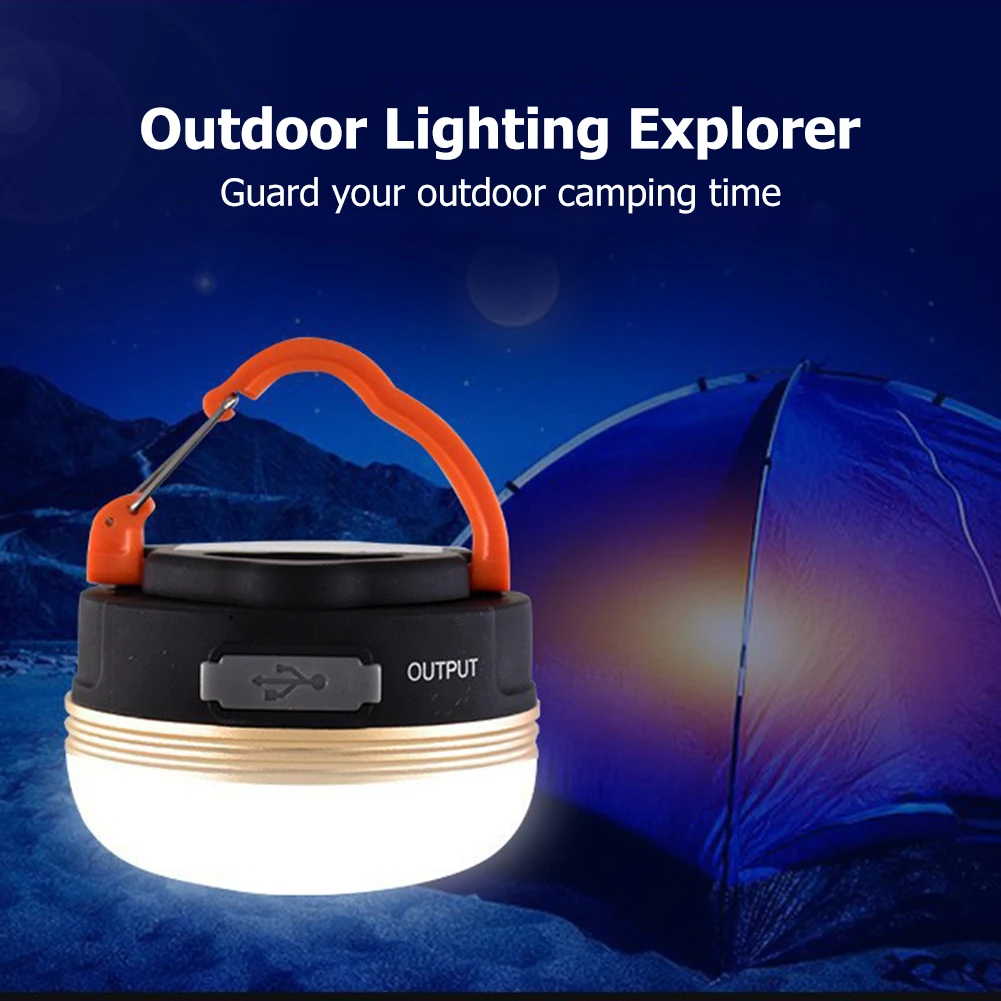 

10W LED Camping Lantern Tent Lamp USB Rechargeable Flashlight 1800mAh Portable Work Light Outdoor Hiking Hanging Emergency Lamp