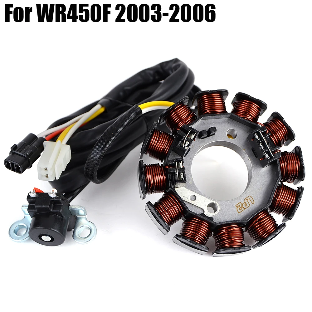 

Motorcycle Stator Coil for Yamaha WR 450F 2003-2006 5TJ-81410-09 5TJ-81410-10 5TJ-81410-30 Magneto Generator Stator Coil WR450F