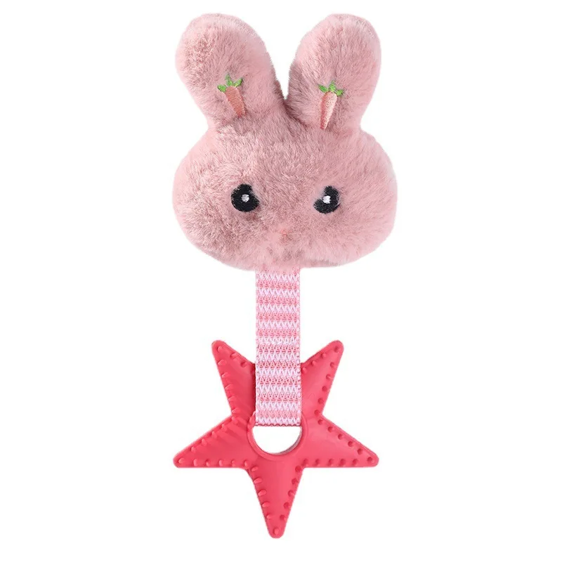 Игрушка для домашних животных плюшевый шип TPR модель следа кролика звуковое