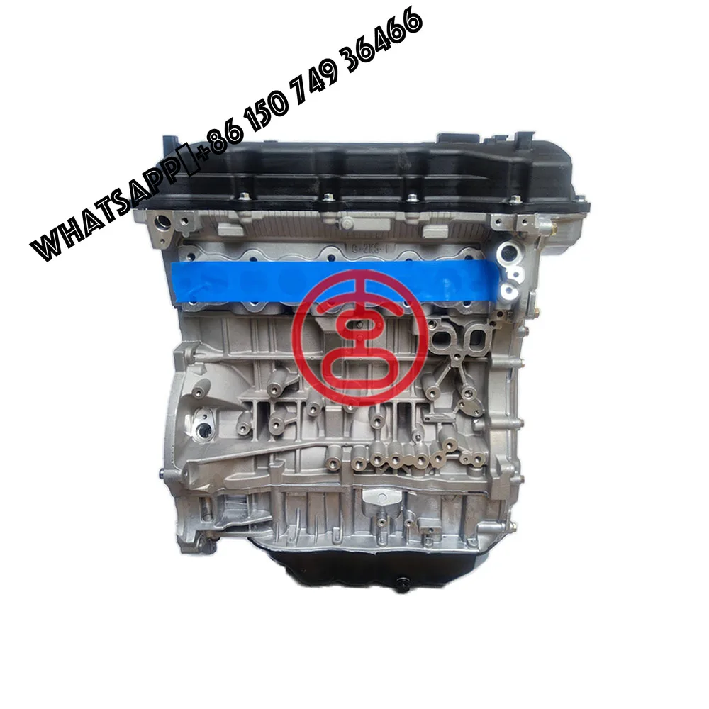 Фото Двигатель в сборе G4KE 2.4L DOHC 16V (Long Block) для Hyundai Sonata, Santa Fe, Tucson, ix35, Kia Sportage, Optima, Sorento 2010-2017 №1