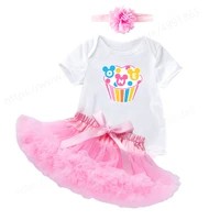 birthday outfit for girl tutu dress 1st birthday girl skirt with headband toddler kids children baptism costume