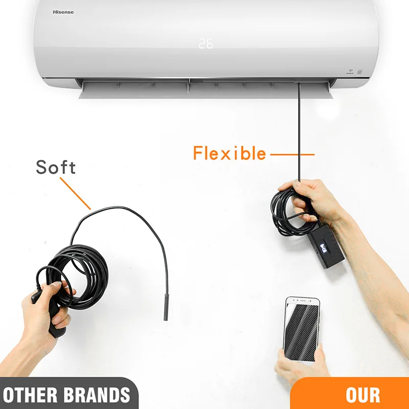 

Водонепроницаемая камера-эндоскоп с светодиодный и поддержкой Wi-Fi