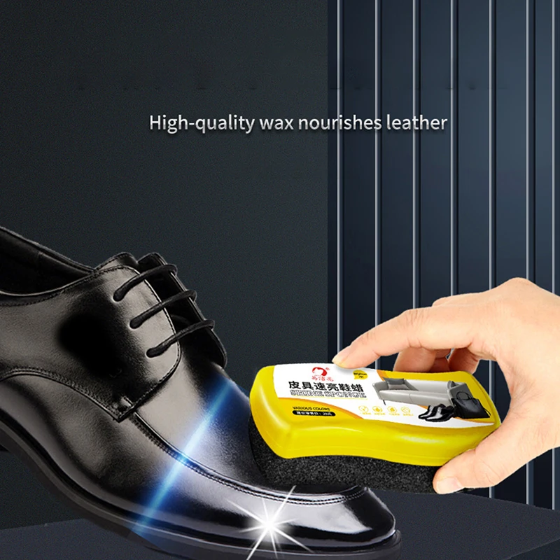 Multi-Function Leather Shoes Brush Shoe Polish Brush Colorless Shoe Wax Brush Clean Sponge Shoe Polish Tool Brush