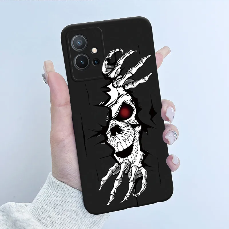 Для Vivo Y55 5G V2127 Чехол Y75 V2142 Прекрасный чехол Labubu Cat Мягкий силиконовый для телефона