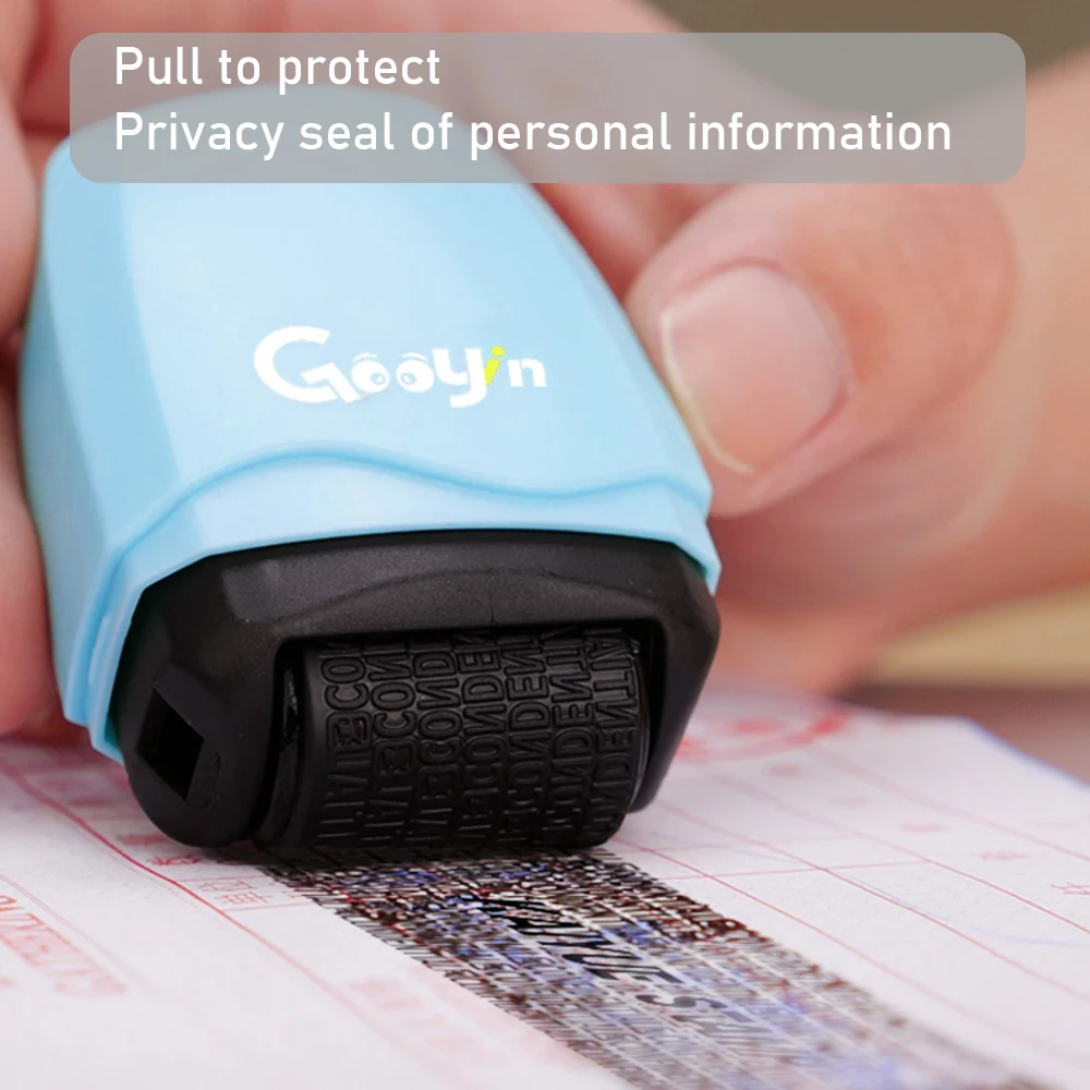 

Штамп роликовый для защиты от кражи, портативный, самокрасящийся, для защиты конфиденциальности