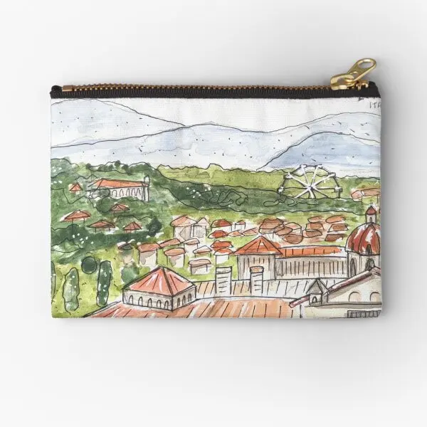 Firenze Florence акварельные иллюстрации сумки на молнии носки ключи для мужчин и женщин