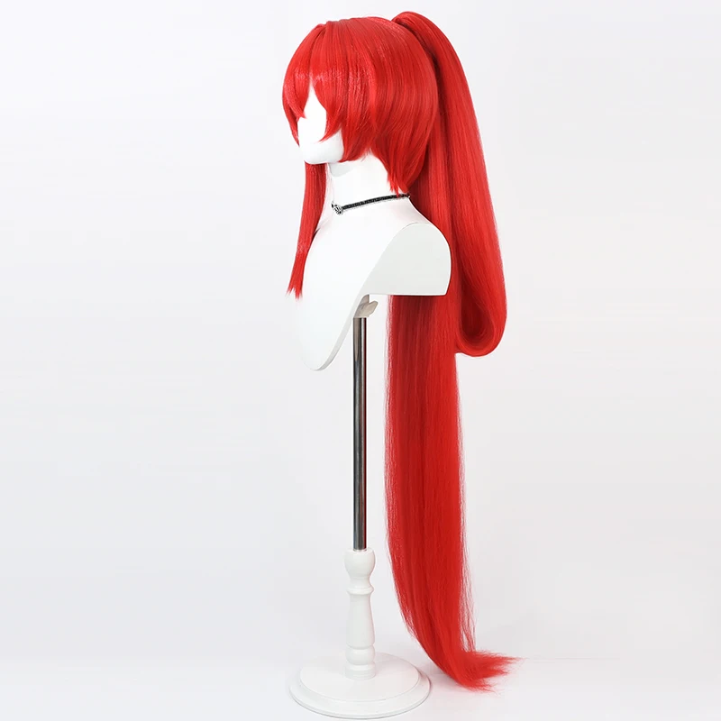 Парик для косплея Иньлин красный хвост длинные термостойкие синтетические