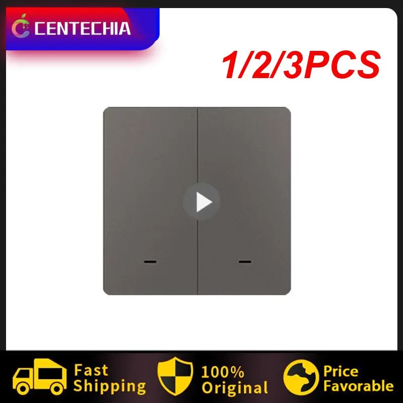 

1/2/3PCS Smart Light Switch Tuya ZigBee No Neutral Wire No Capacitor Needed Smart Life 2/3 Way Works With Alexa Yandex