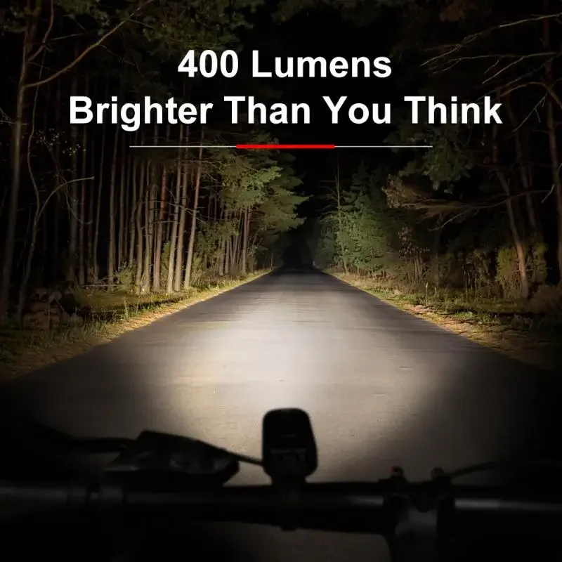 Зарядный велосипедный фонарь Type-C передний фара сверхлегкий фонарик 200 400 600 800 1000