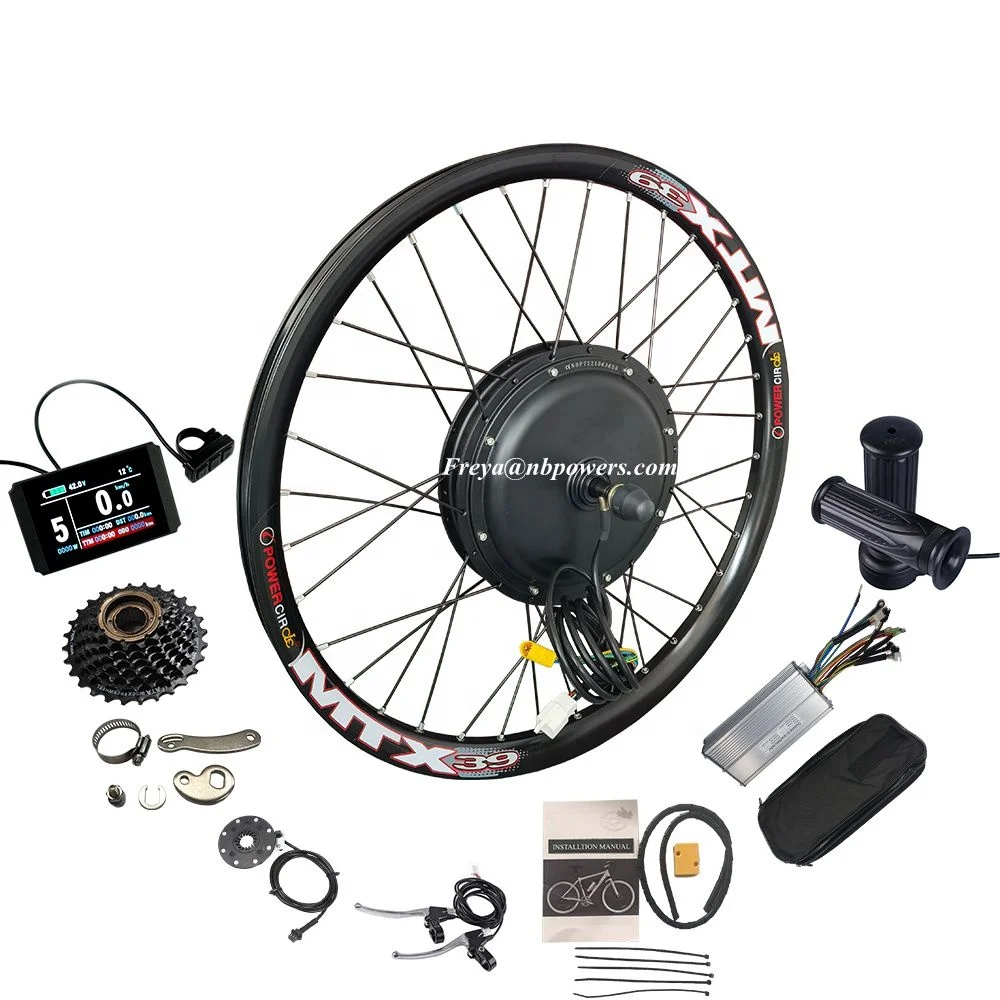 

Free shipping USA warehouse in stock 48V/52V2000W MTX electric bicycle hub motor electric bike conversion kit 26" 27.5" 29"