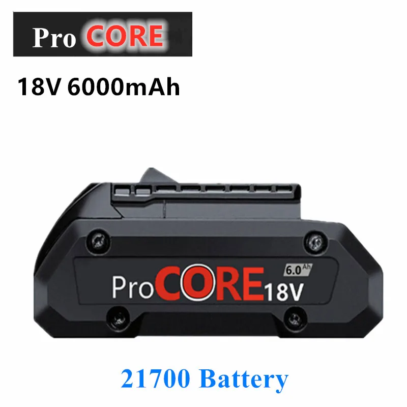 

Hochwertig 18V 6.0Ah литий-ионный аккумулятор для Procore 1600A016GB Anwendbar Auf Bosch 18V Akku-bohrmachine 21700 Zellen Gebaut-in