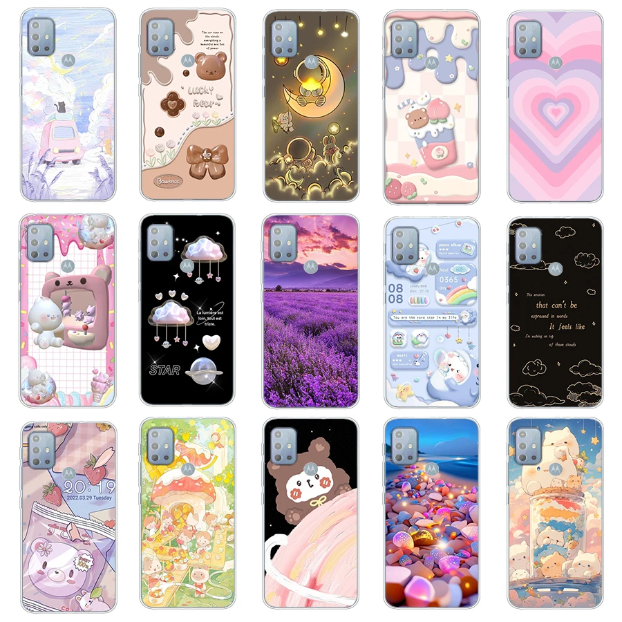 5 для Moto G20/G6 Play/G6 Plus/G7 Power/G7 Play чехол TPU Мягкий силиконовый защитный Корпус