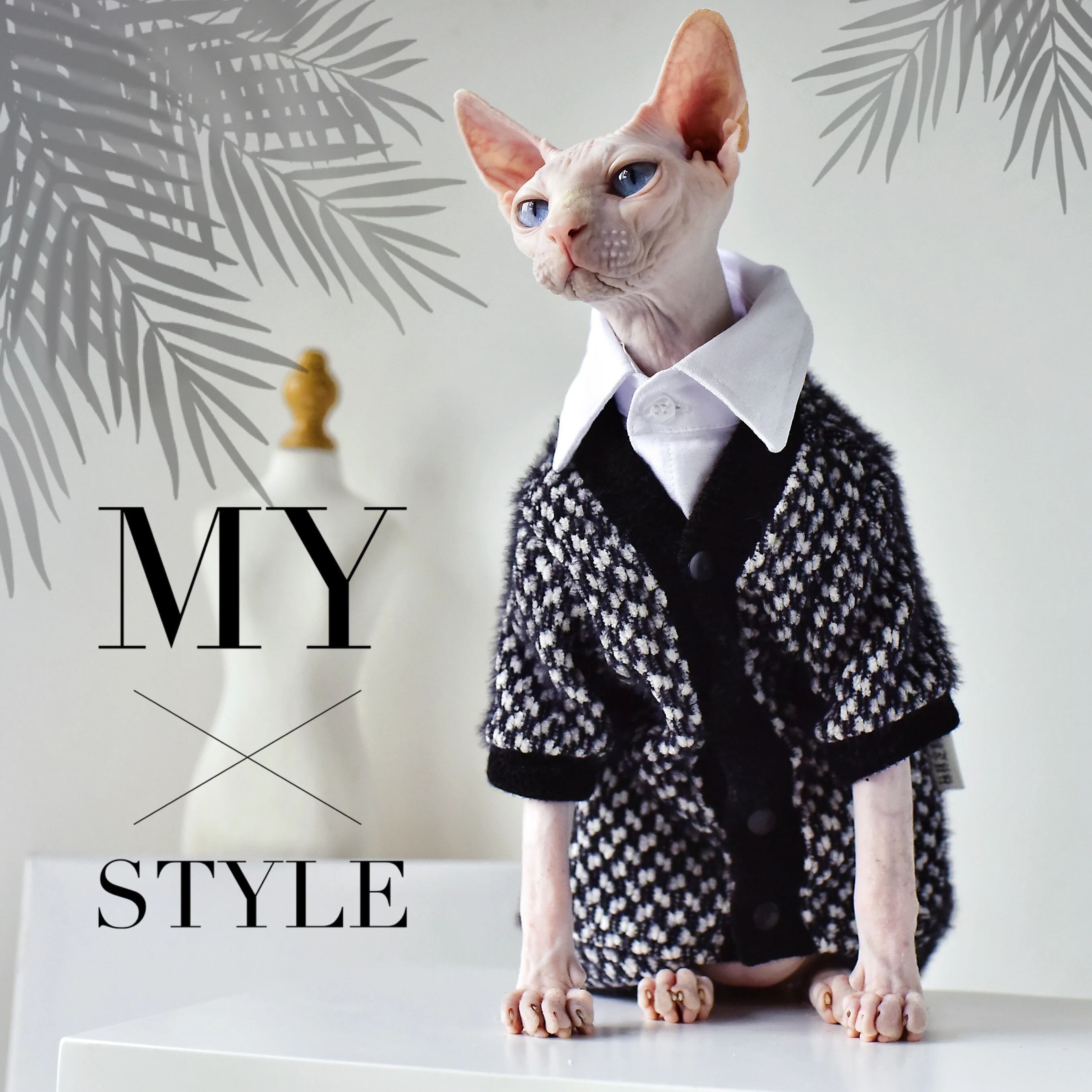 Теплая зимняя куртка elгант Devon Rex с котом джемпер для кошки облегающий костюм и