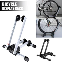 bicycle parking rack foldable floor stand wheel holder indoor outdoor bike display stand for 20 29 road bikes mountain bikes