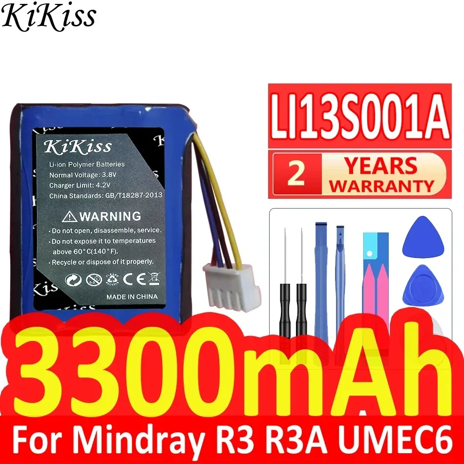 Аккумулятор KiKiss 3300 мАч LI13S001A для машины ЭКГ Mindray R3 R3A UMEC6 UMEC7 UMEC10 UMEC12 R-3A