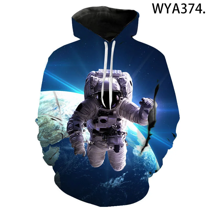 

Hoodies Astronaut Sweatshirts 3D Printed Men Women Children Fashion Boy Girl Kids Pullover Streetwear Jacket Tops